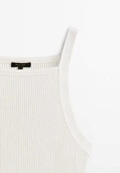 Massimo Dutti With Square Neckline - Top -Massimo Dutti Shop 22f1598b85724af4aadedae0789904a4