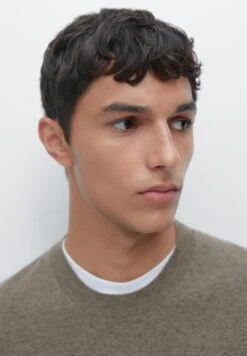 Massimo Dutti CREW NECK LONG SLEEVE - Jumper - Khaki -Massimo Dutti Shop 23083b6e2e6948f6a5d7263517c0b2fa