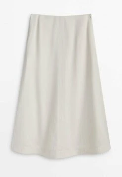 Massimo Dutti Flared With Topstitching Detail- A-Line Skirt - Beige 21 Massimo Dutti Flared With Topstitching Detail- A-Line Skirt - Beige -Massimo Dutti Shop 232362eca7fd4ec780f2ce45f7f5969a