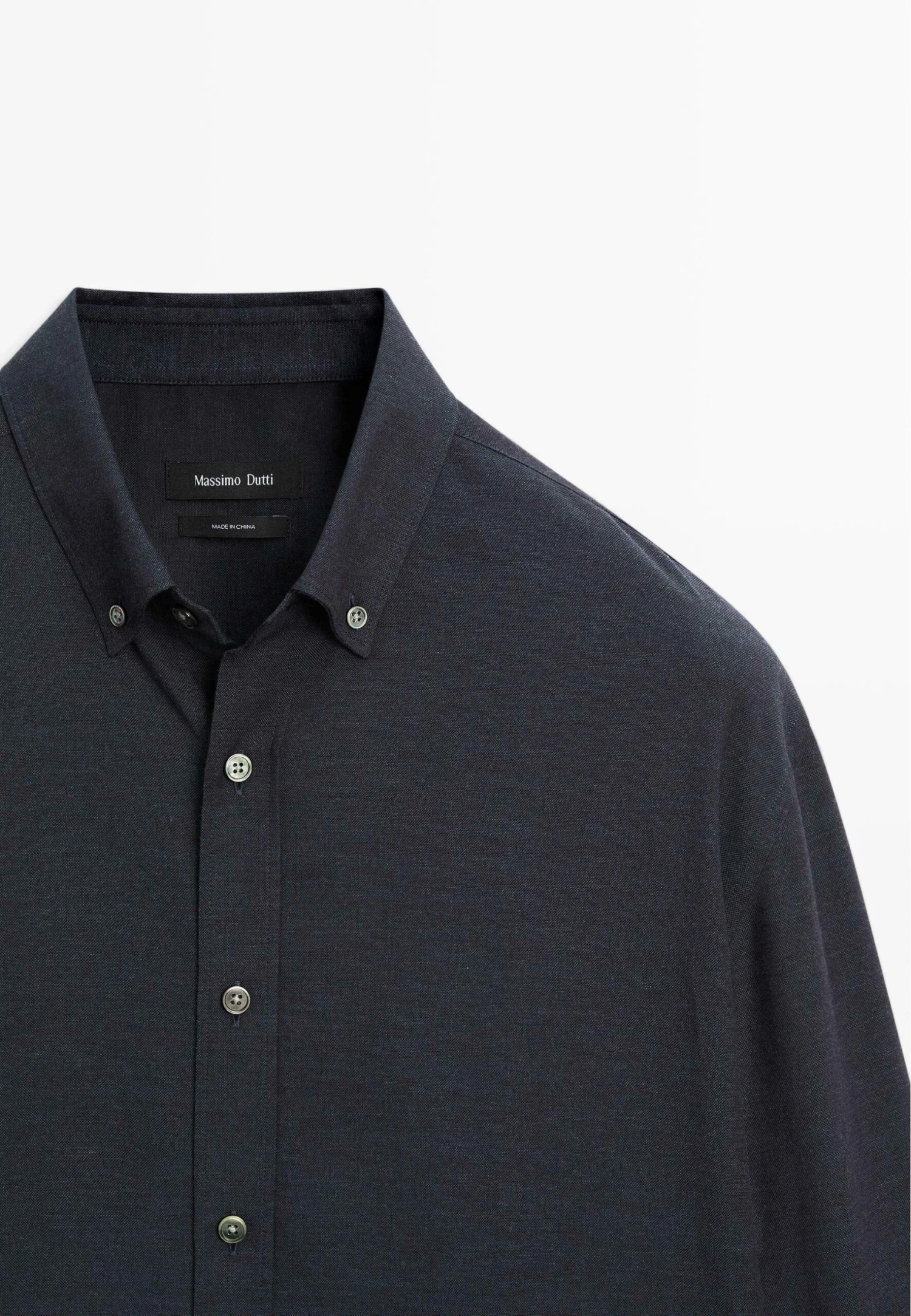 Massimo Dutti SOFT REGULAR FIT MELANGE - Shirt - Dark Blue 11 Massimo Dutti SOFT REGULAR FIT MELANGE - Shirt - Dark Blue - Image 9