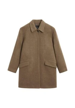 Massimo Dutti MID-LENGTH WITH FLAP POCKETS - Classic Coat - Olive -Massimo Dutti Shop 23802d9ebd5d4131bfa0ebb38ff7da5e
