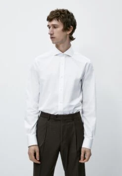 Massimo Dutti Easy Iron Fit- Shirt - White