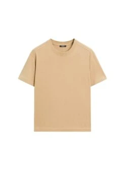 Massimo Dutti CREW NECK WITH SHORT SLEEVES - Basic T-shirt - Grey -Massimo Dutti Shop 23b8b8b2c5e645fabd89c80ca5a9b7f7