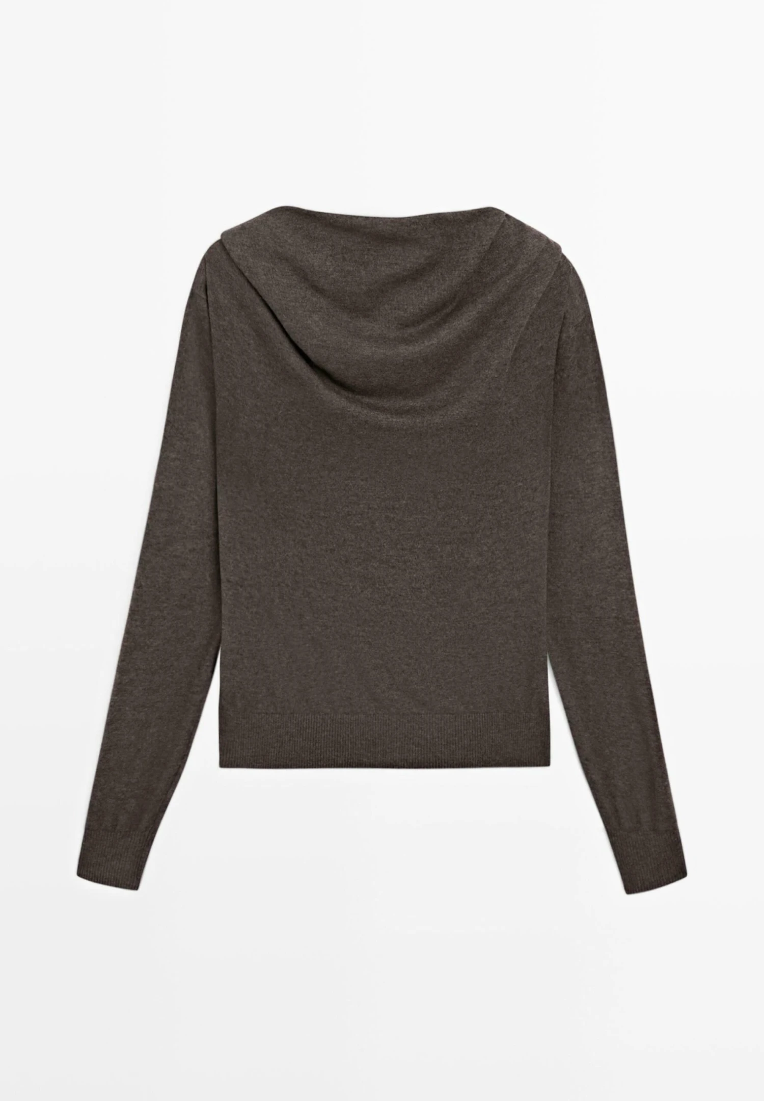 Massimo Dutti WITH MULTIWAY SLEEVES - Jumper - Dark Brown 8 Massimo Dutti WITH MULTIWAY SLEEVES - Jumper - Dark Brown - Image 6