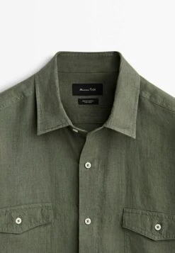 Massimo Dutti With Pockets - Shirt - Green -Massimo Dutti Shop 24162968dcca4133812cfd43474480fc