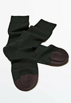 Massimo Dutti Contrast Scottish Yarn - Socks - Dark Green -Massimo Dutti Shop 241cf88b91bc4c4a88312694a38144ca