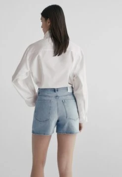 Massimo Dutti High Waist - Denim Shorts - Blue Grey -Massimo Dutti Shop 241fbd5c78a148bba16237614cca9876