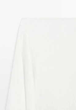 Massimo Dutti ASYMMETRIC MIDI - A-line Skirt - White -Massimo Dutti Shop 244a8aca19ff4069bdc3b9eb5f92b9de