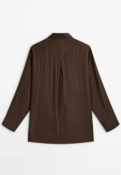 Massimo Dutti Habotai- Button-Down Blouse - Mottled Brown 20 Massimo Dutti Habotai- Button-Down Blouse - Mottled Brown -Massimo Dutti Shop 248cce6eb5154006a5bb05b8d0400b85