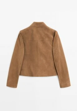 Massimo Dutti LINED BUTTONS - Leather Jacket - Brown -Massimo Dutti Shop 2527c0e8ef7546eba7c3b459debe3a5e