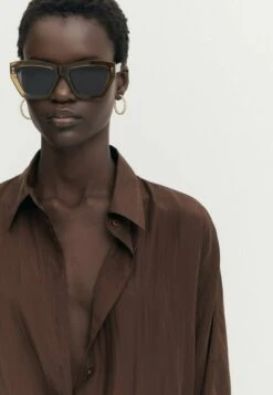 Massimo Dutti Habotai- Button-Down Blouse - Mottled Brown 15 Massimo Dutti Habotai- Button-Down Blouse - Mottled Brown -Massimo Dutti Shop 252a0de2a3794b8692d399c7d4e6ba08