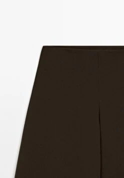 Massimo Dutti HIGH-WAIST WIDE-LEG - Trousers - Mottled Dark Brown 15 Massimo Dutti HIGH-WAIST WIDE-LEG - Trousers - Mottled Dark Brown -Massimo Dutti Shop 252e099969464169b2d7cb858d26b94f