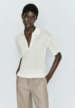 Massimo Dutti Polo Shirt - Beige