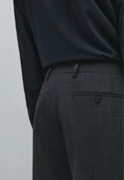 Massimo Dutti CHECK SUIT - Suit Trousers - Dark Blue -Massimo Dutti Shop 255491bdb0c142db869c1b9ddce83786