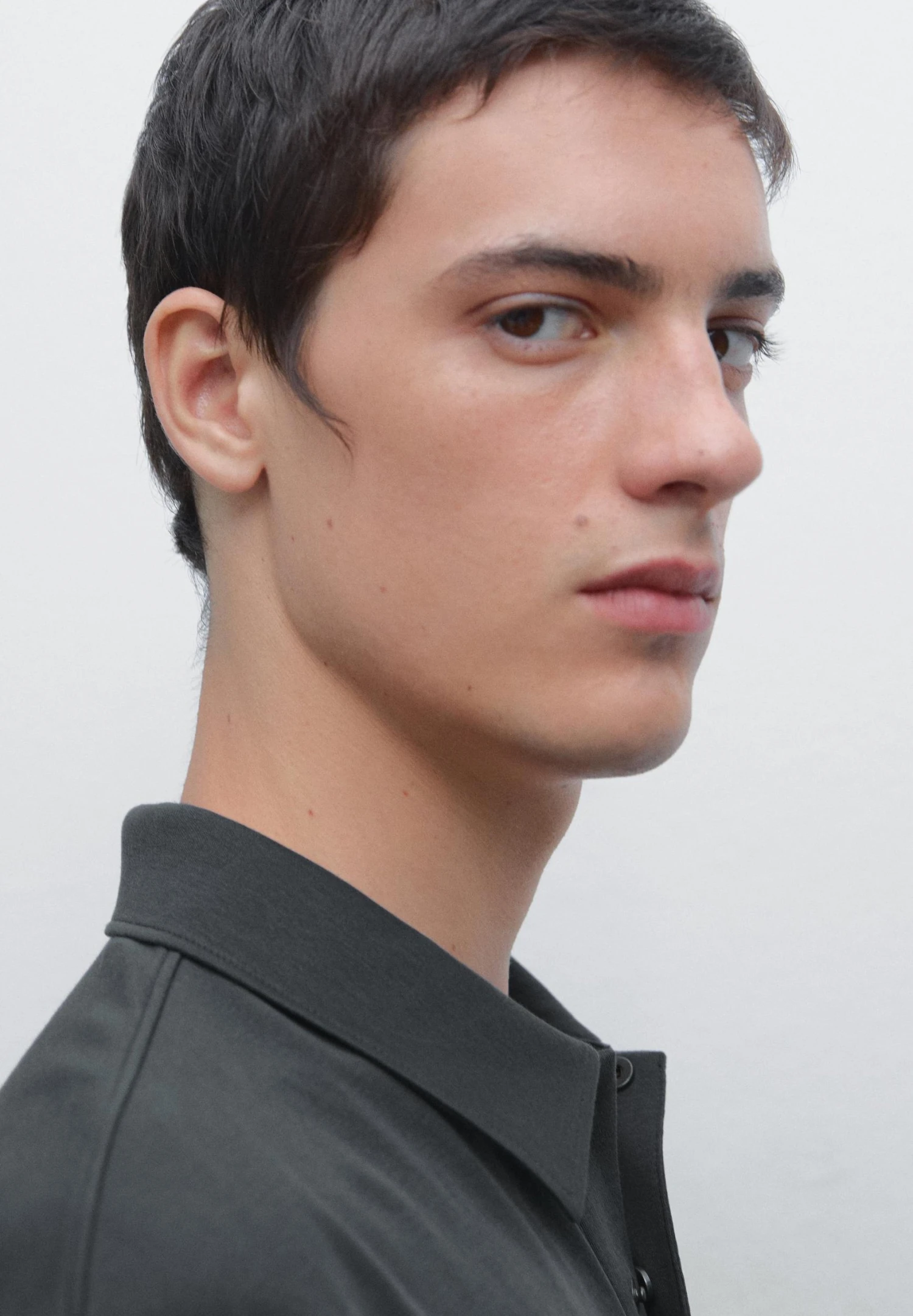 Massimo Dutti SHORT SLEEVE POLO NECK - Polo Shirt - Blue/grey 6 Massimo Dutti SHORT SLEEVE POLO NECK - Polo Shirt - Blue/grey - Image 4