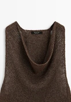 Massimo Dutti SLEEVELESS HALTER NECK - Jumper - Dark Brown 21 Massimo Dutti SLEEVELESS HALTER NECK - Jumper - Dark Brown -Massimo Dutti Shop 25830ebd661a4eaea8e68d17ec30e894