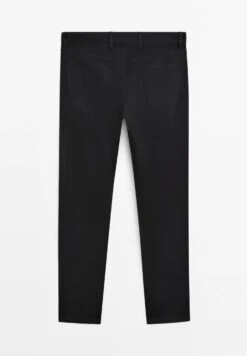 Massimo Dutti SLIM-FIT LIGHTWEIGHT TEXTURED WEAVE - Slim Fit Jeans - Dark Blue -Massimo Dutti Shop 25b81fcbc65540a59d928279906f142e