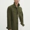 Massimo Dutti With Pockets- Summer Jacket - Khaki -Massimo Dutti Shop 25c2fad8258c401bb31d8cc3622692a2