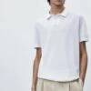Massimo Dutti Smocked - Polo Shirt - White 1 Massimo Dutti Smocked - Polo Shirt - White -Massimo Dutti Shop 25e10a5cf9cb4b9dabe59d40173eda30