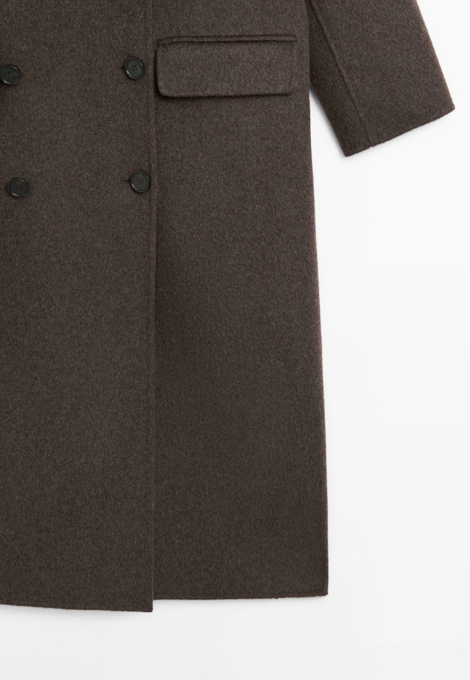 Massimo Dutti LONG - Classic Coat - Dark Brown 10 Massimo Dutti LONG - Classic Coat - Dark Brown - Image 8