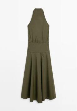 Massimo Dutti LONG HALTER NECK - Maxi Dress - Green 12 Massimo Dutti LONG HALTER NECK - Maxi Dress - Green -Massimo Dutti Shop 262c389040574430971f111f8aae874d