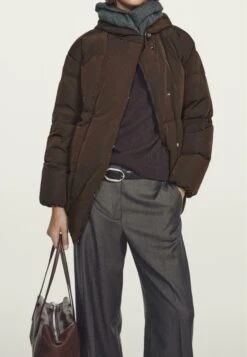 Massimo Dutti WATER-REPELLENT HOODED PUFFER - Winter Coat - Bordeaux -Massimo Dutti Shop 2646255dc8bc4460be779c75bead9b20