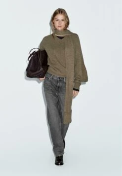 Massimo Dutti WITH SCARF AND POCKET - Jumper - Mottled Dark Green 15 Massimo Dutti WITH SCARF AND POCKET - Jumper - Mottled Dark Green -Massimo Dutti Shop 2655ccb3148b4cf39fed0abdd4fdc221