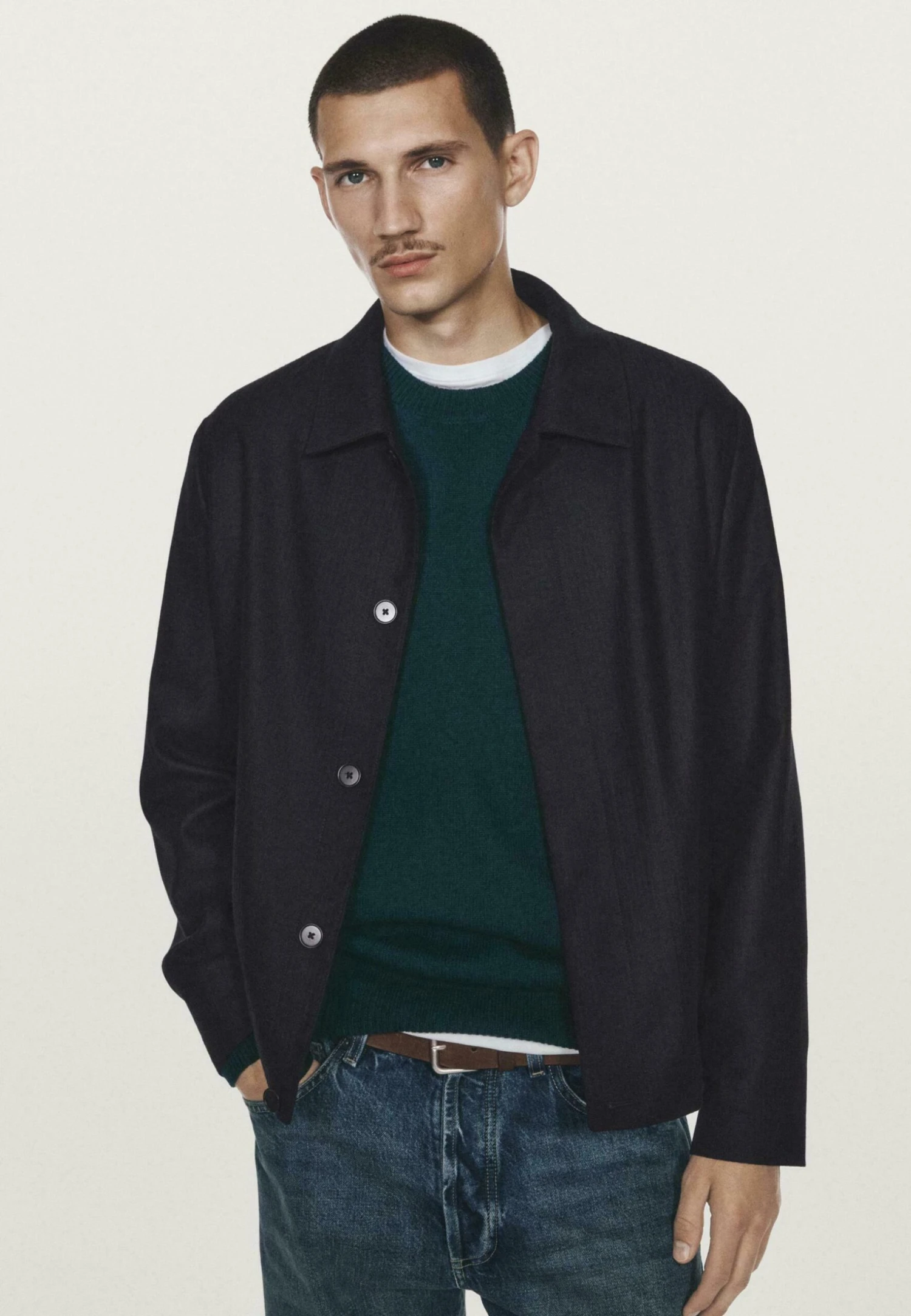 Massimo Dutti Summer Jacket - Dark Blue 3 Massimo Dutti Summer Jacket - Dark Blue