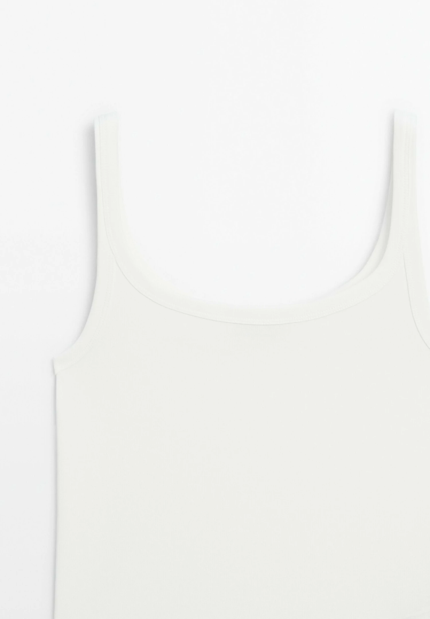 Massimo Dutti STRETCH STRAPPY - Basic T-shirt - White 11 Massimo Dutti STRETCH STRAPPY - Basic T-shirt - White - Image 9