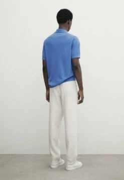 Massimo Dutti Milano Short Sleeve- Polo Shirt - Royal Blue -Massimo Dutti Shop 2677854bb99146f7a27166ec612b8449