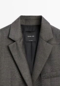 Massimo Dutti BUTTONED LAPEL COLLAR - Blazer - Brown -Massimo Dutti Shop 26879adafe074585a3a9a2a000ce9243