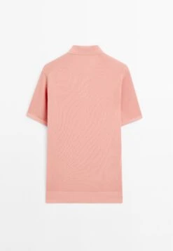 Massimo Dutti LIGHTWEIGHT V-NECK - Polo Shirt - Pink -Massimo Dutti Shop 26ac0d5a119a49e8b235c40551c06528