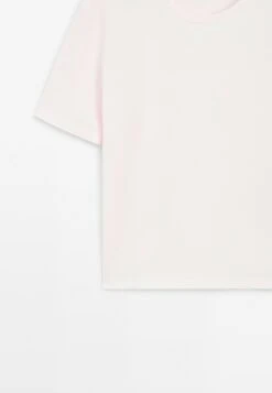 Massimo Dutti REGULAR FIT SHORT SLEEVE - Basic T-shirt - Light Pink -Massimo Dutti Shop 26bbb42566c54fc091497087f87de197