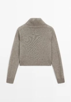 Massimo Dutti SHORT KNIT SWEATER - Jumper - Light Brown 18 Massimo Dutti SHORT KNIT SWEATER - Jumper - Light Brown -Massimo Dutti Shop 26d96cbda3704a748a352b7f9dda9e54