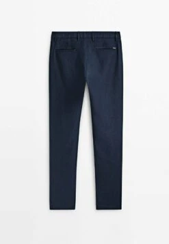 Massimo Dutti Tapered Fit - Chinos - Dark Blue -Massimo Dutti Shop 26dc985fd7cc4cbab687d5fcf45cb6cf