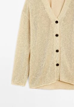 Massimo Dutti OVERSIZE FINE WITH BUTTONS - Cardigan - Yellow -Massimo Dutti Shop 26f40ae5a9044ce89bee08a57ce7fb0c