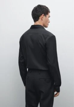 Massimo Dutti SLIM FIT STRETCH LONG SLEEVE - Shirt - Black -Massimo Dutti Shop 26fe9d1930654995bdf10932de56516c