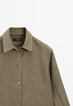 Massimo Dutti LIGHTWEIGHT FLOWING - Button-down Blouse - KHAKI -Massimo Dutti Shop 272113a5268d407389d60b60445e0f9c