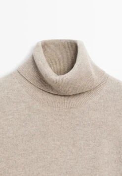 Massimo Dutti HIGH NECK - Jumper - Light Brown -Massimo Dutti Shop 272ab5198ef54958982879d6b0c1d0ee