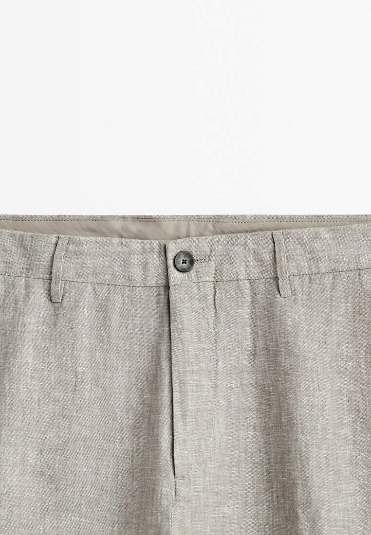 Massimo Dutti Tapered Fit - Chinos - Grey 11 Massimo Dutti Tapered Fit - Chinos - Grey - Image 9