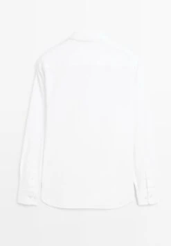 Massimo Dutti REGULAR FIT TEXTURED - Shirt - White -Massimo Dutti Shop 273b1bd14e1e46dd9a70abf9100556ee
