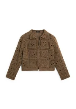Massimo Dutti CROCHET KNIT WITH BUTTONS - Light Jacket - Dark Brown 15 Massimo Dutti CROCHET KNIT WITH BUTTONS - Light Jacket - Dark Brown -Massimo Dutti Shop 2774b6d8ae6742abbdfc9f95c3c4c915