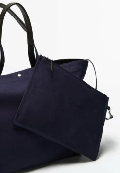 Massimo Dutti Maxi Shopper- Tote Bag - Blue -Massimo Dutti Shop 279345b4137942b8a2ca1d283d9a6c38