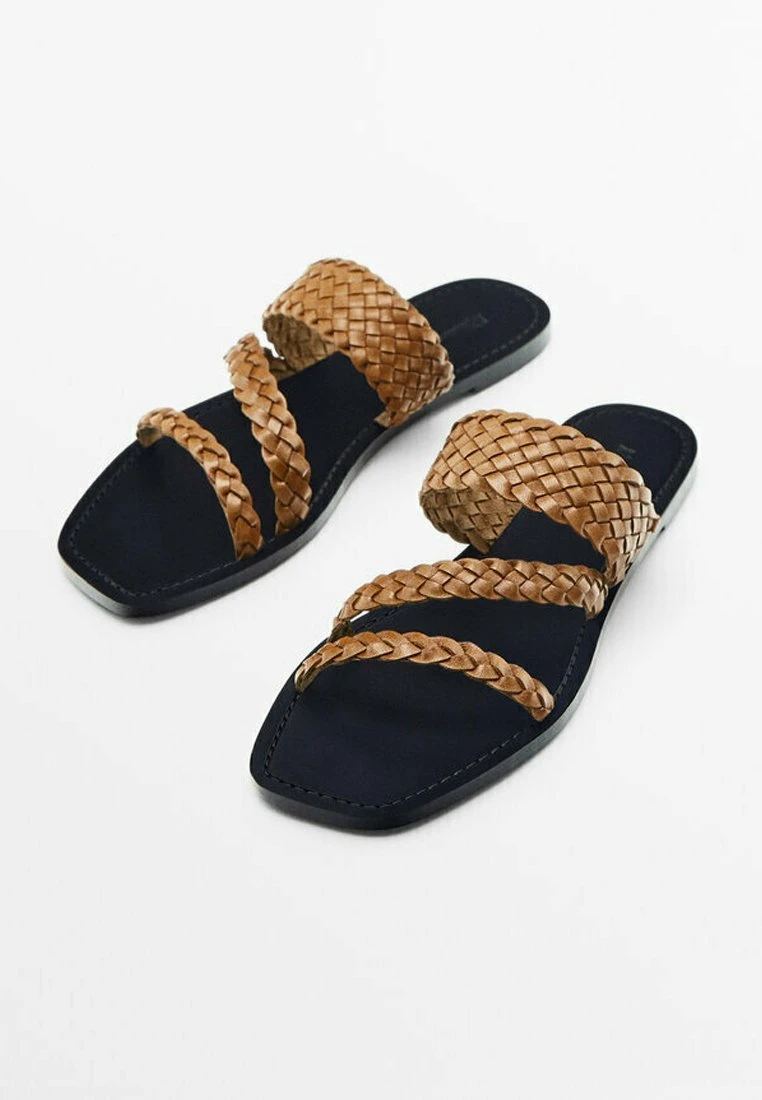 Massimo Dutti Vamp Plaited- Mules - Camel 4 Massimo Dutti Vamp Plaited- Mules - Camel - Image 2