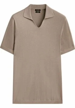Massimo Dutti Milano Short Sleeve- Polo Shirt - Brown -Massimo Dutti Shop 27c07e07fa9f44d0aeb693d79bc8d275
