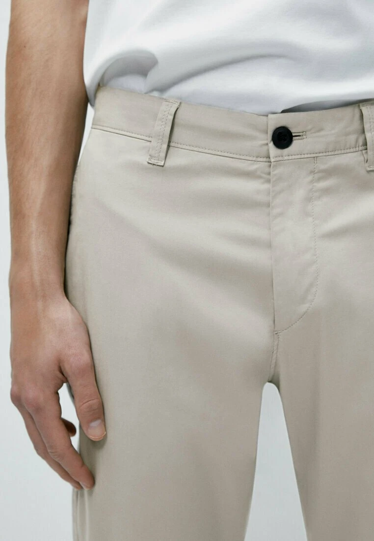 Massimo Dutti Tapered Fit Blend - Chinos - Light Grey 6 Massimo Dutti Tapered Fit Blend - Chinos - Light Grey - Image 4