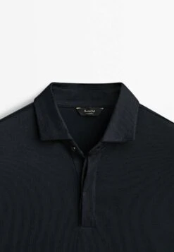Massimo Dutti Short Sleeve Gassed- Polo Shirt - Dark Blue 23 Massimo Dutti Short Sleeve Gassed- Polo Shirt - Dark Blue -Massimo Dutti Shop 27ea981043be44cf8b2c1febe02a1a63