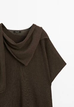 Massimo Dutti CAPE WITH SCARF - Cape - Mottled Dark Brown 17 Massimo Dutti CAPE WITH SCARF - Cape - Mottled Dark Brown -Massimo Dutti Shop 28046587d8bc407f837798e55648d2c6