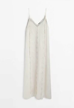 Massimo Dutti With Straps And Embroidery Detail - Maxi Dress - White 18 Massimo Dutti With Straps And Embroidery Detail - Maxi Dress - White -Massimo Dutti Shop 28230bd17d784cabad2a02f4bcc5beaa