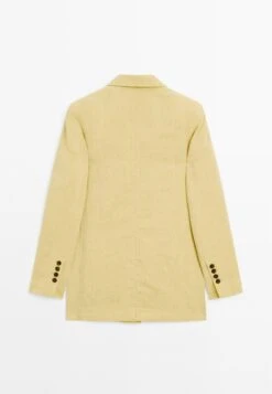 Massimo Dutti DOUBLE-BREASTED WITH FLAP POCKETS - Blazer - Mustard Yellow -Massimo Dutti Shop 2823991f3267451b96dd002dcce9b0c6